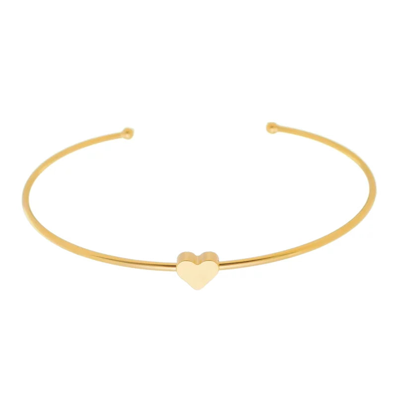 Bracelet Slim Heart - 18K Gold