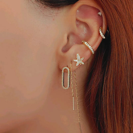 Earring Needle - 18K Gold