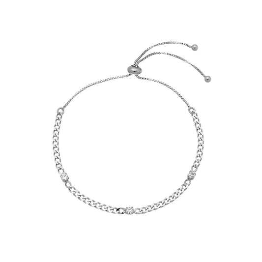Bracelet Rosalia - White Rhodium