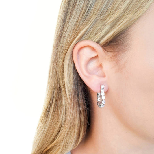 Earring Clarice - White Rhodium