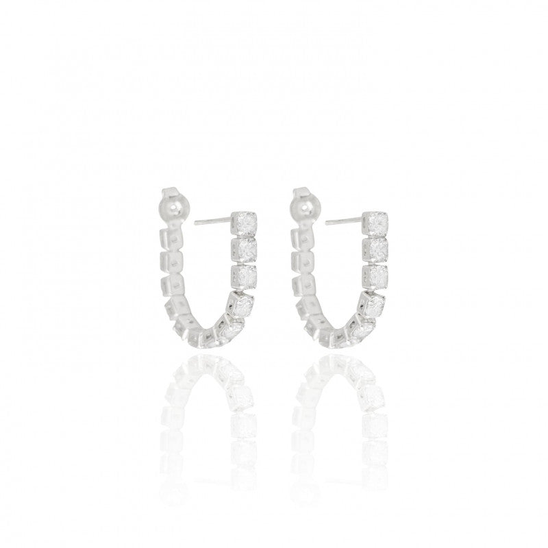 Earring Clarice - White Rhodium