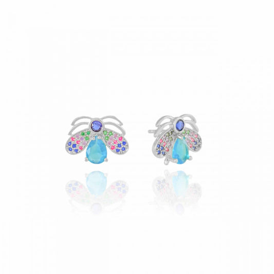 Earring Celine - White Rhodium