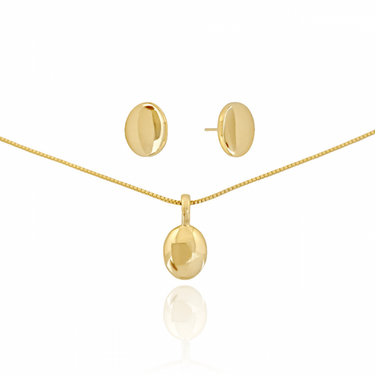 Set Earring + Necklace Phoebe - 18K Gold