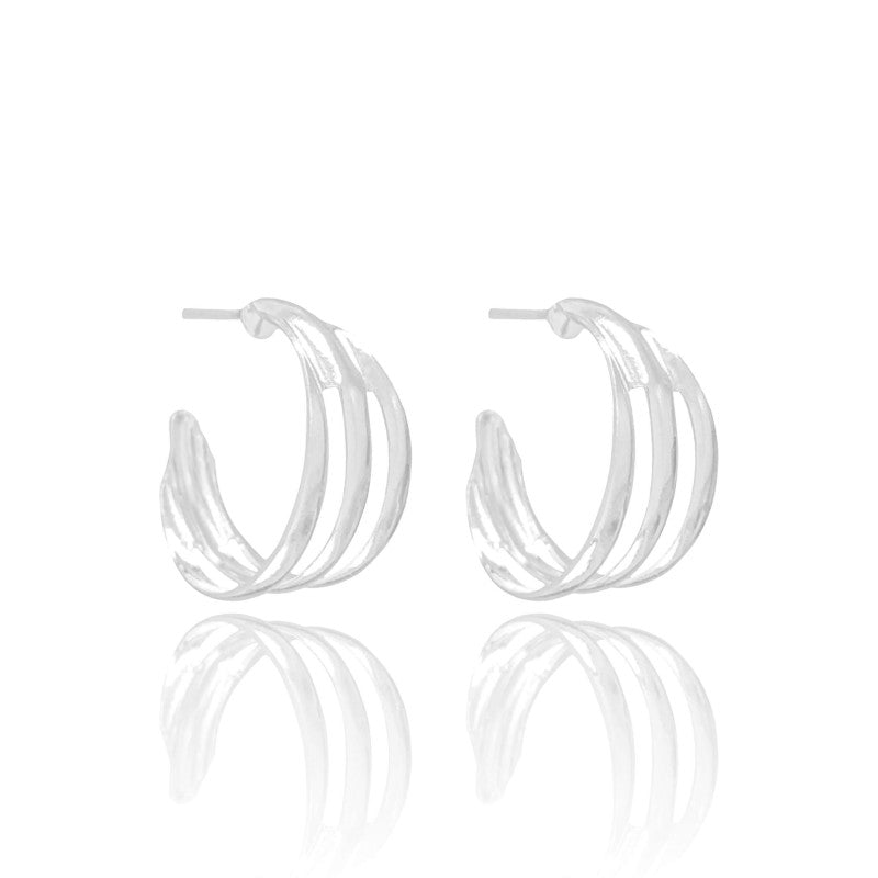 Earring Cameron - White Rhodium