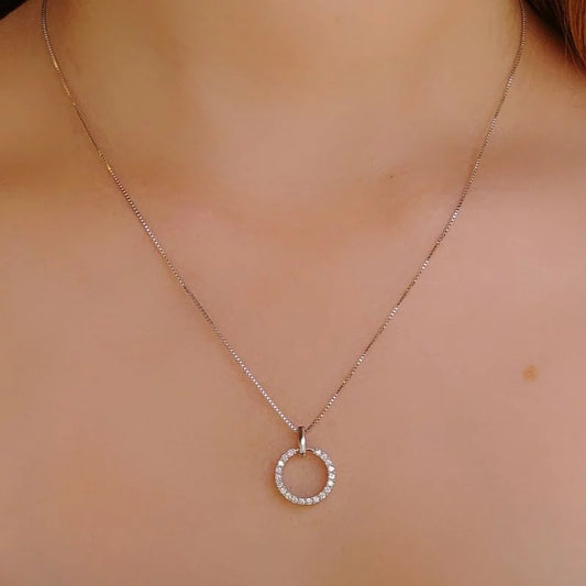 Necklace Gabriella - White Rhodium