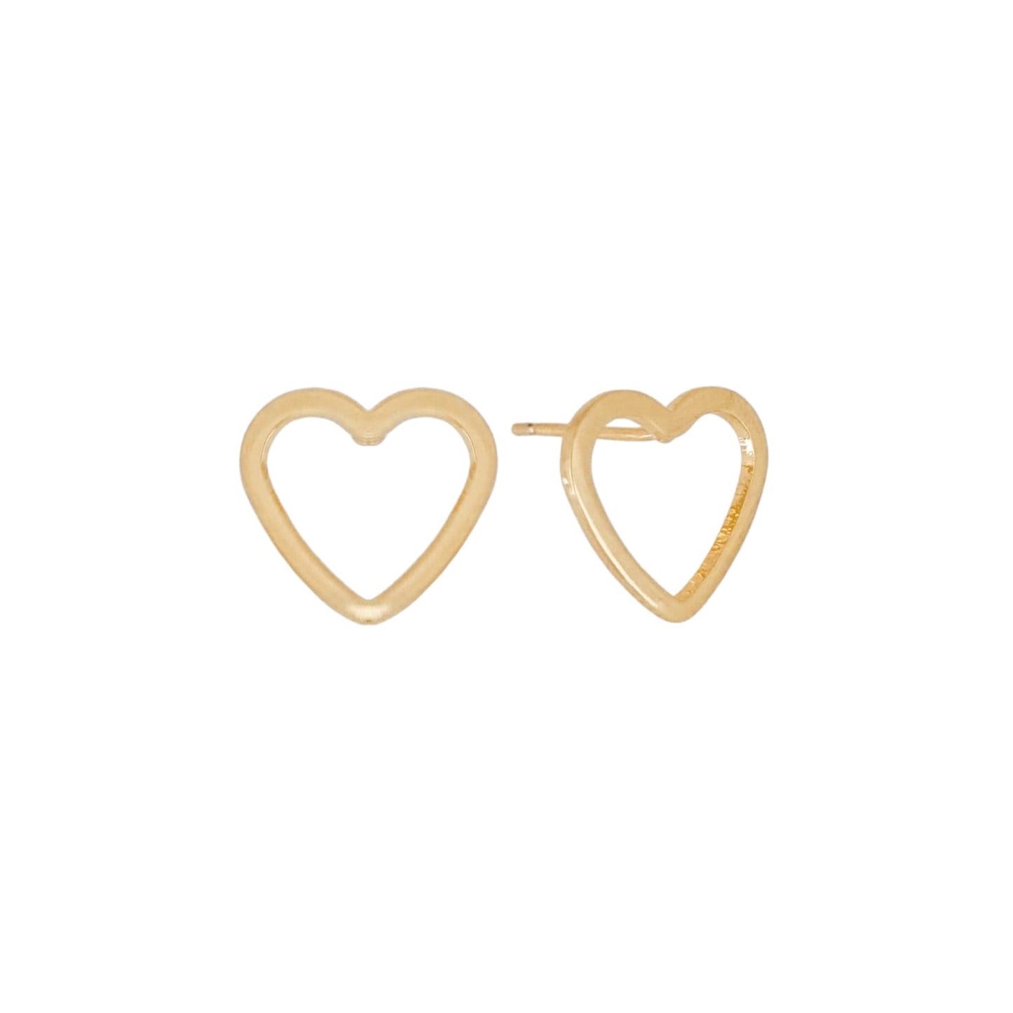 Earring Heart - 18K Gold