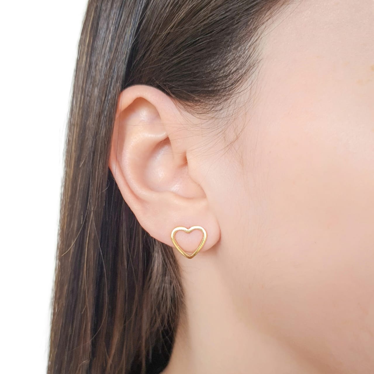 Earring Heart - 18K Gold