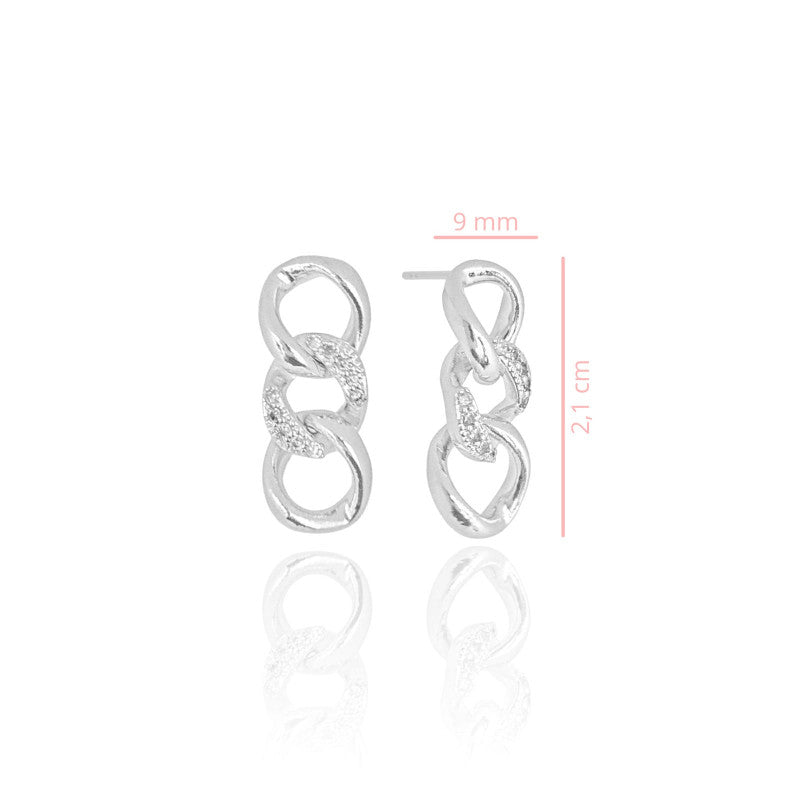 Earring Claire - White Rhodium