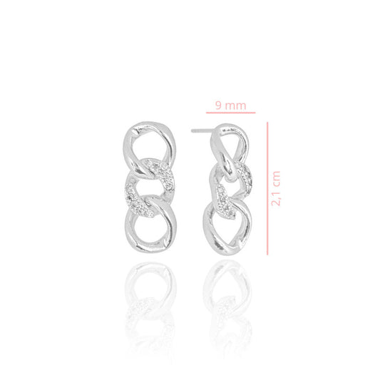 Earring Claire - White Rhodium