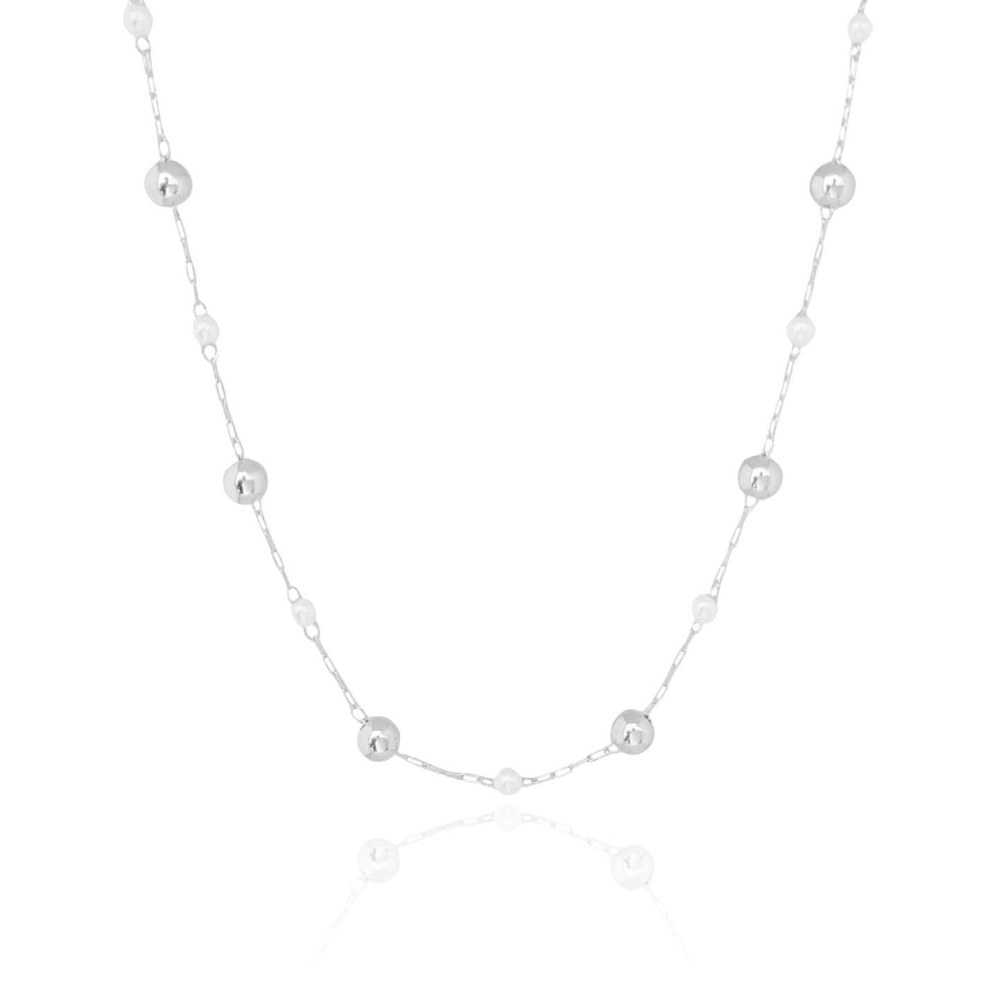 Necklace Giselle - White Rhodium