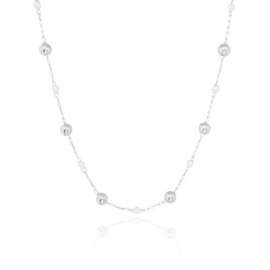 Necklace Giselle - White Rhodium