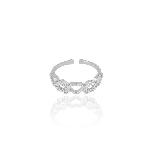 Ring Aster - White Rhodium