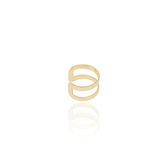 Earcuff 2 rings - 18K Gold