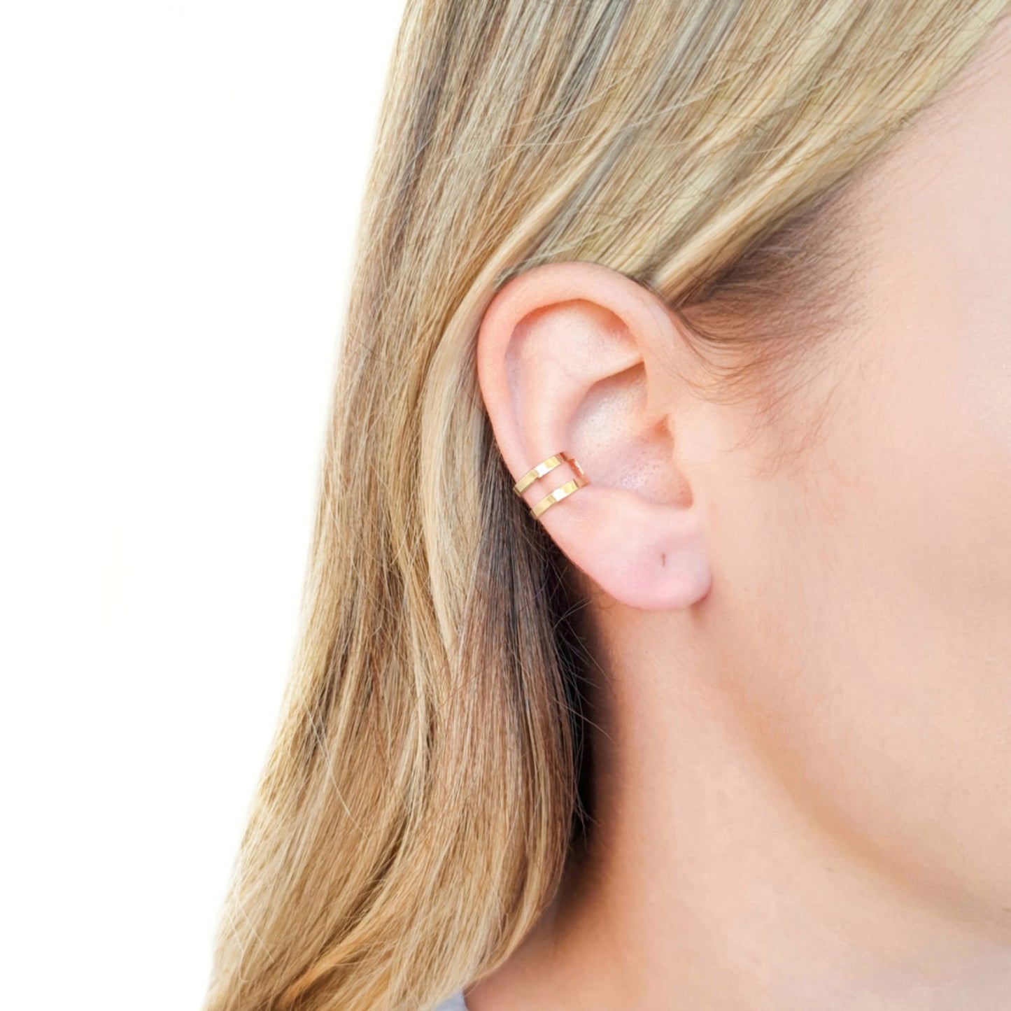 Earcuff 2 rings - 18K Gold