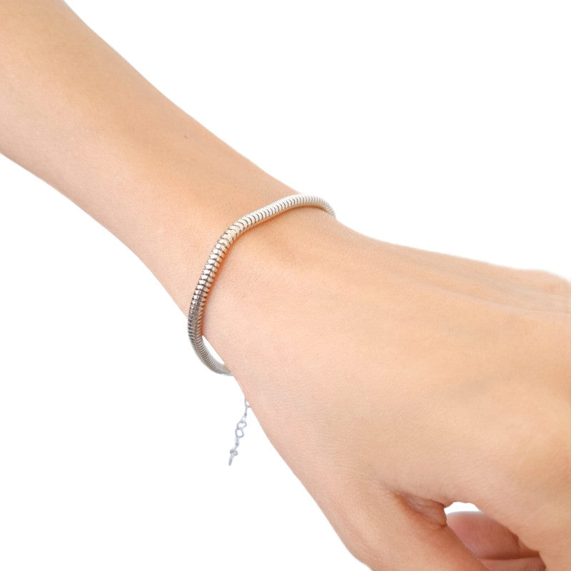 Bracelet Mouse Tail - White Rhodium