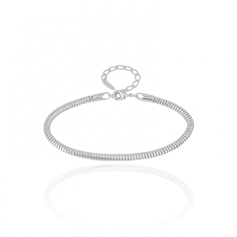 Bracelet Mouse Tail - White Rhodium