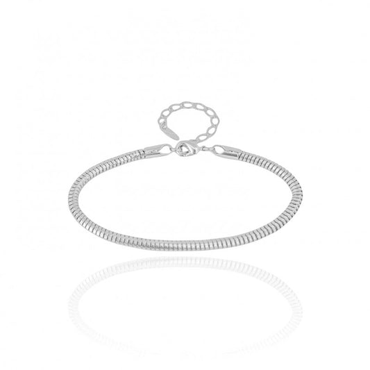 Bracelet Mouse Tail - White Rhodium