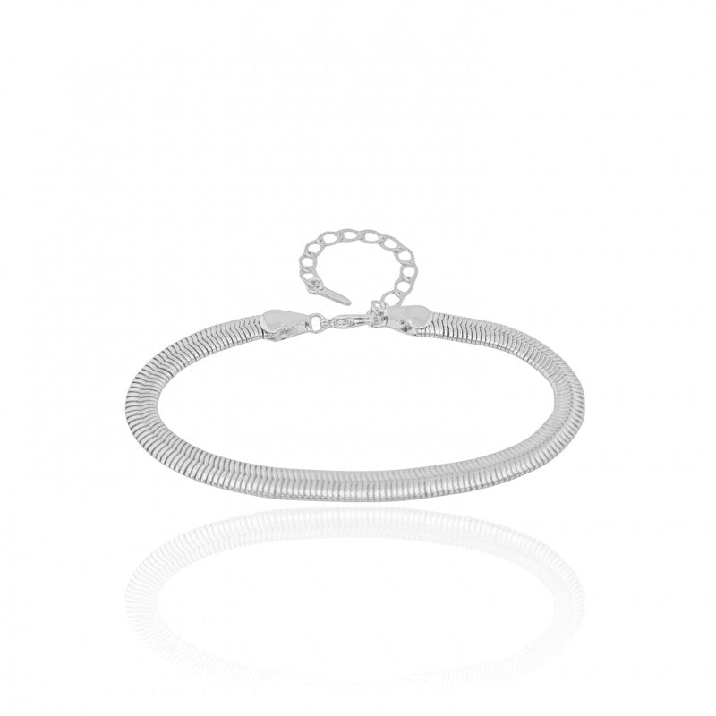 Bracelet Snake - White Rhodium