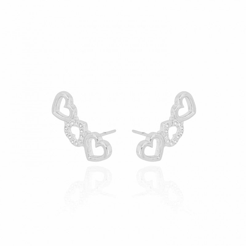 Earcuff Catherine - White Rhodium