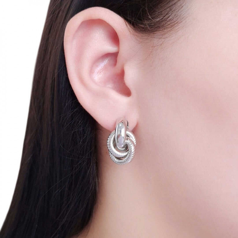 Earring Charlotte - White Rhodium