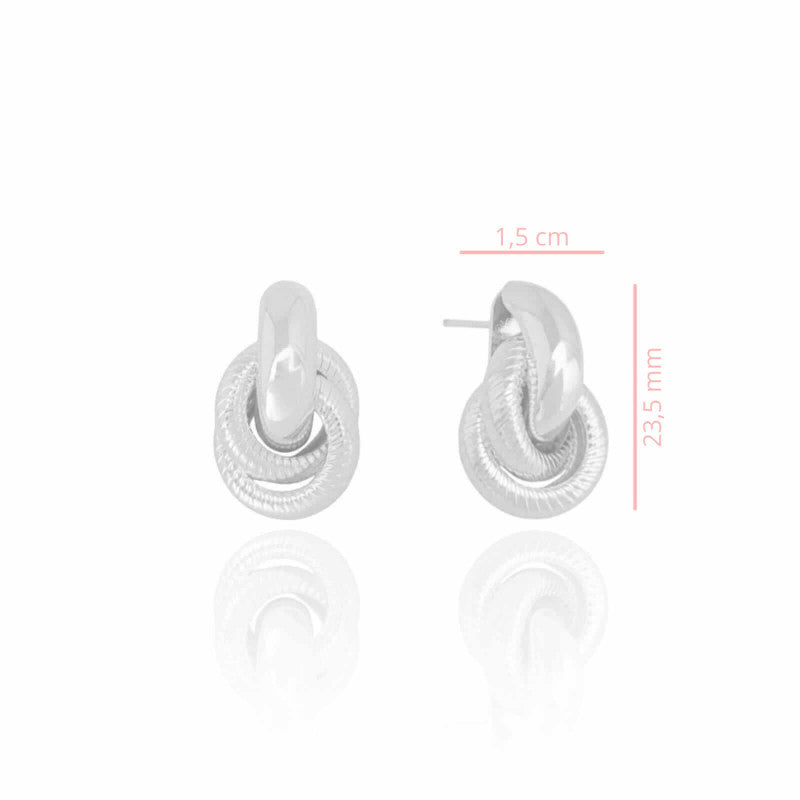 Earring Charlotte - White Rhodium