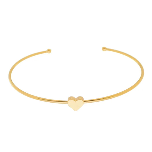 Bracelet Slim Heart - 18K Gold