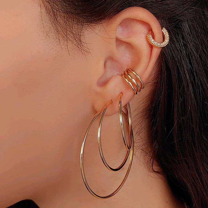 Earcuff Triple - 18K Gold