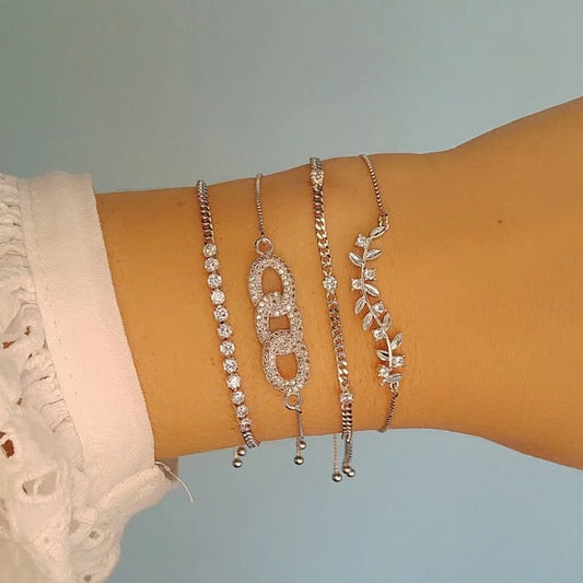 Bracelet Reese - White Rhodium