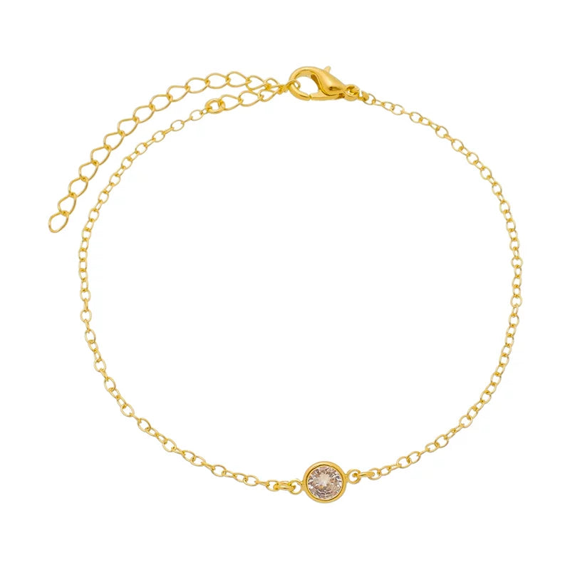 Bracelet Crystal Zirconia - 18K Gold