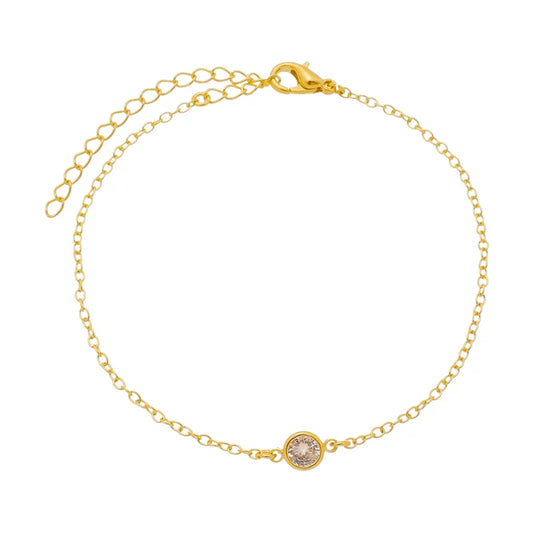 Bracelet Crystal Zirconia - 18K Gold