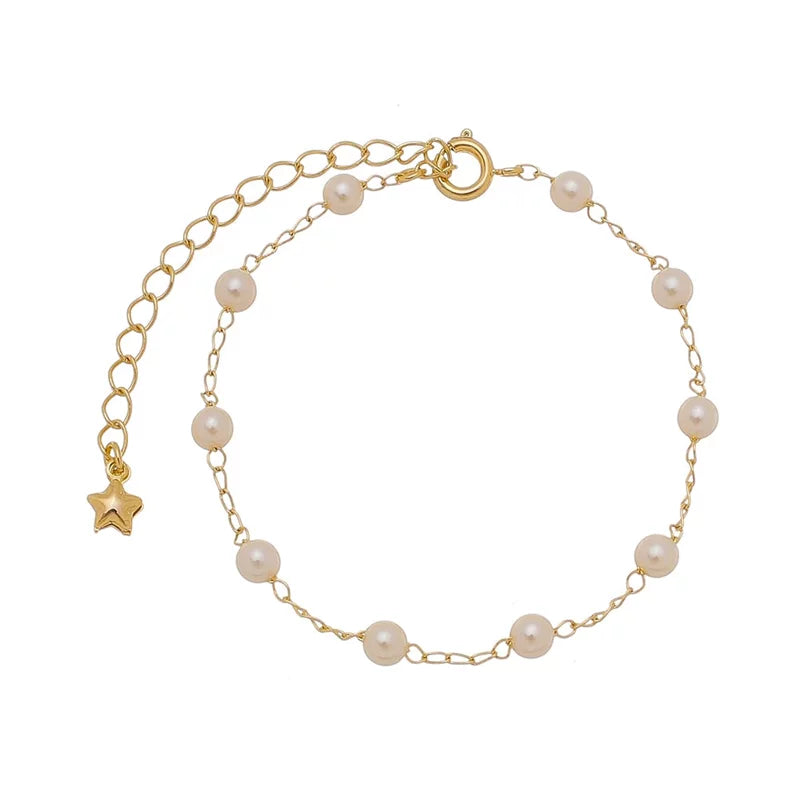 Bracelet Small Pearls - 18K Gold