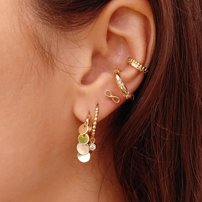 Earring Infinite Small - 18K Gold